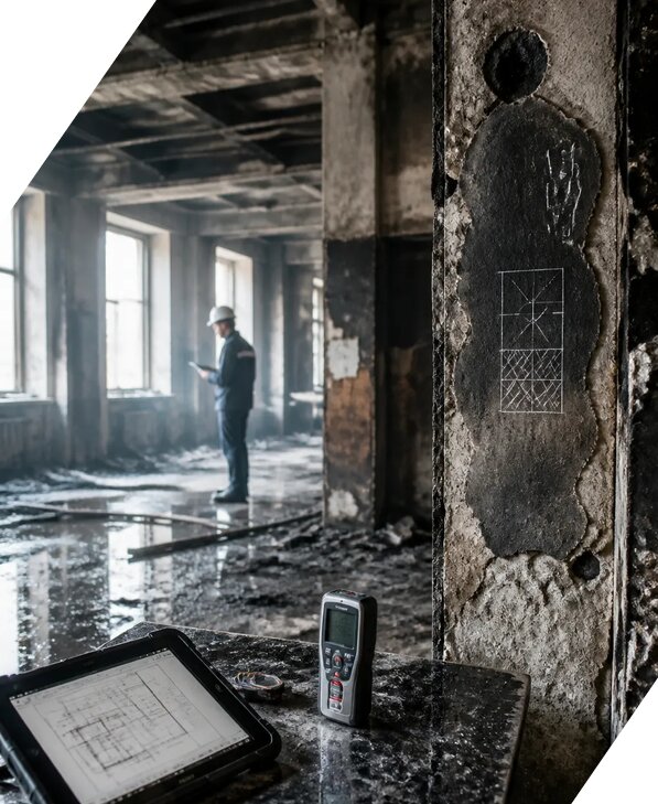 Обследование зданий после пожара в Железногорске от 15506 р. | ЭкспертизаРоссия