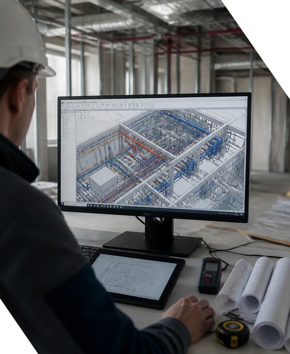 Создание BIM модели инженерных сетей для объектов в Железногорске